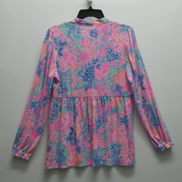 70's/80's Pink Pastel Striped Smock Dress by Lilly Pulitzer